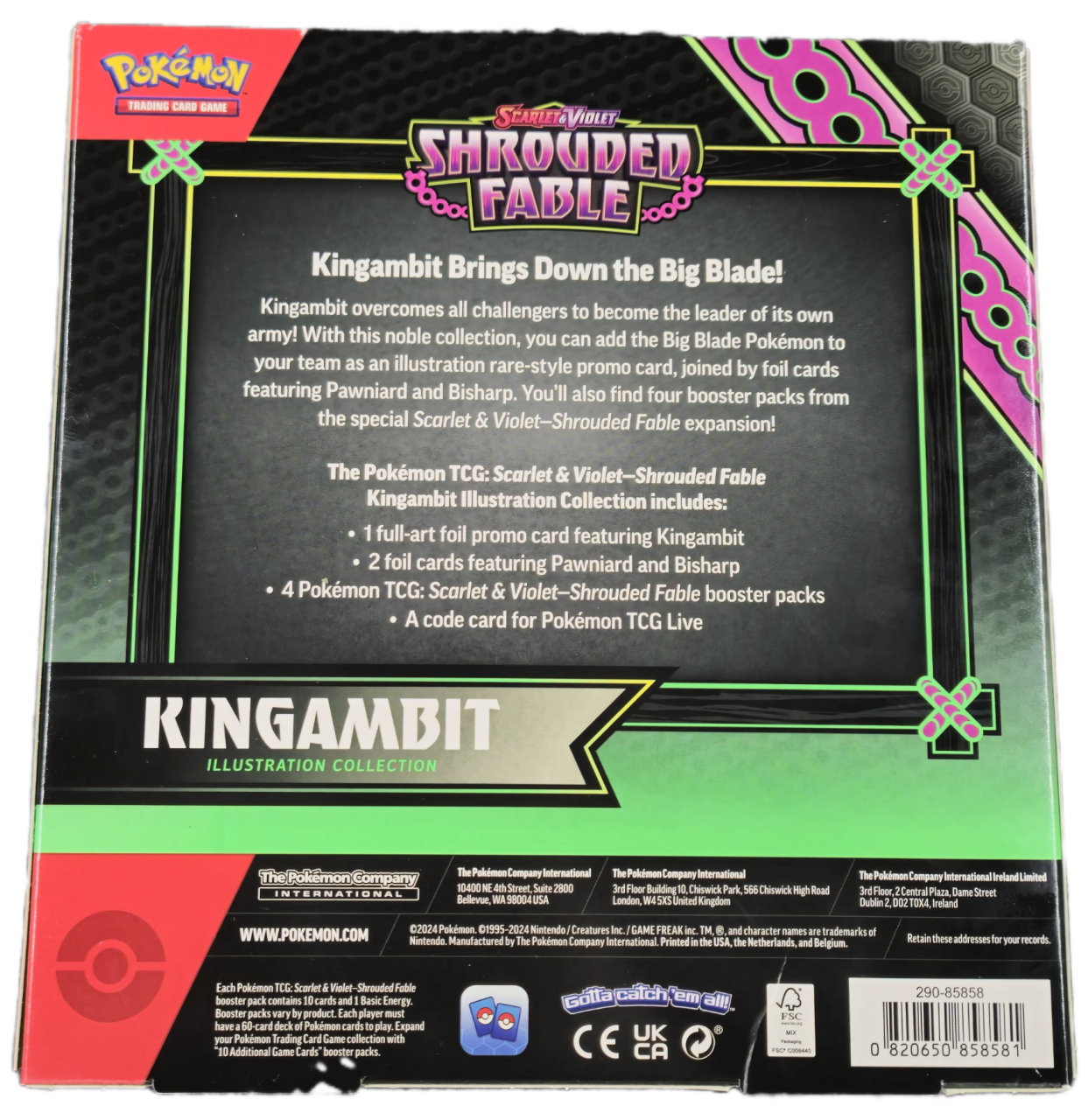 Pokémon Scarlet & Violet Shrouded Fable Illustration Rare Collection Kingambit