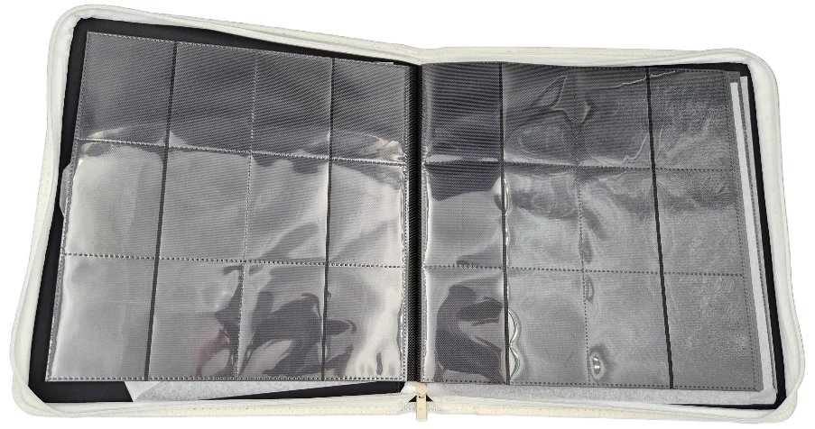 Ultra PRO 12-Pocket Zippered Premium PRO Binder - White