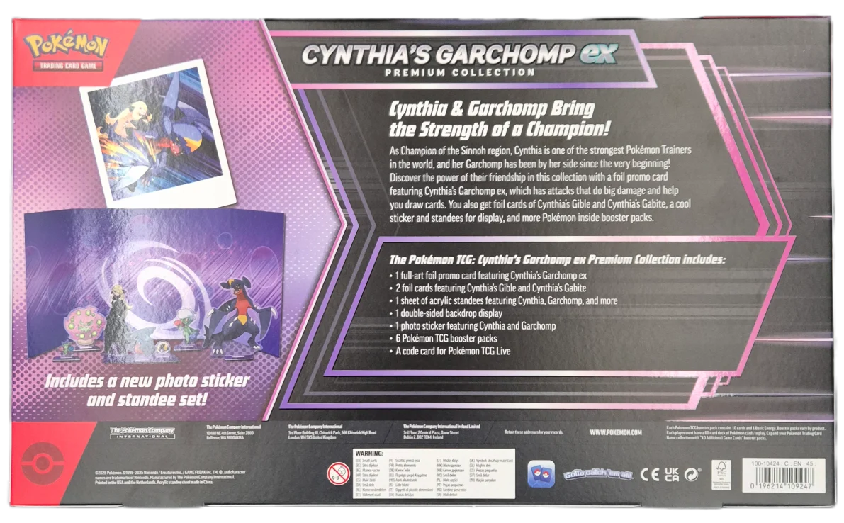 Pokémon TCG: Cynthia's Garchomp EX Premium Collection