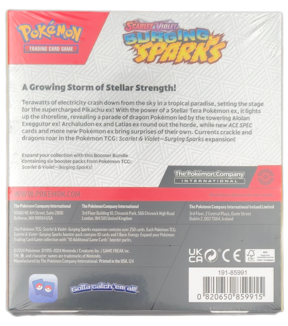 Surging Sparks Booster Bundle Pokémon Center Version