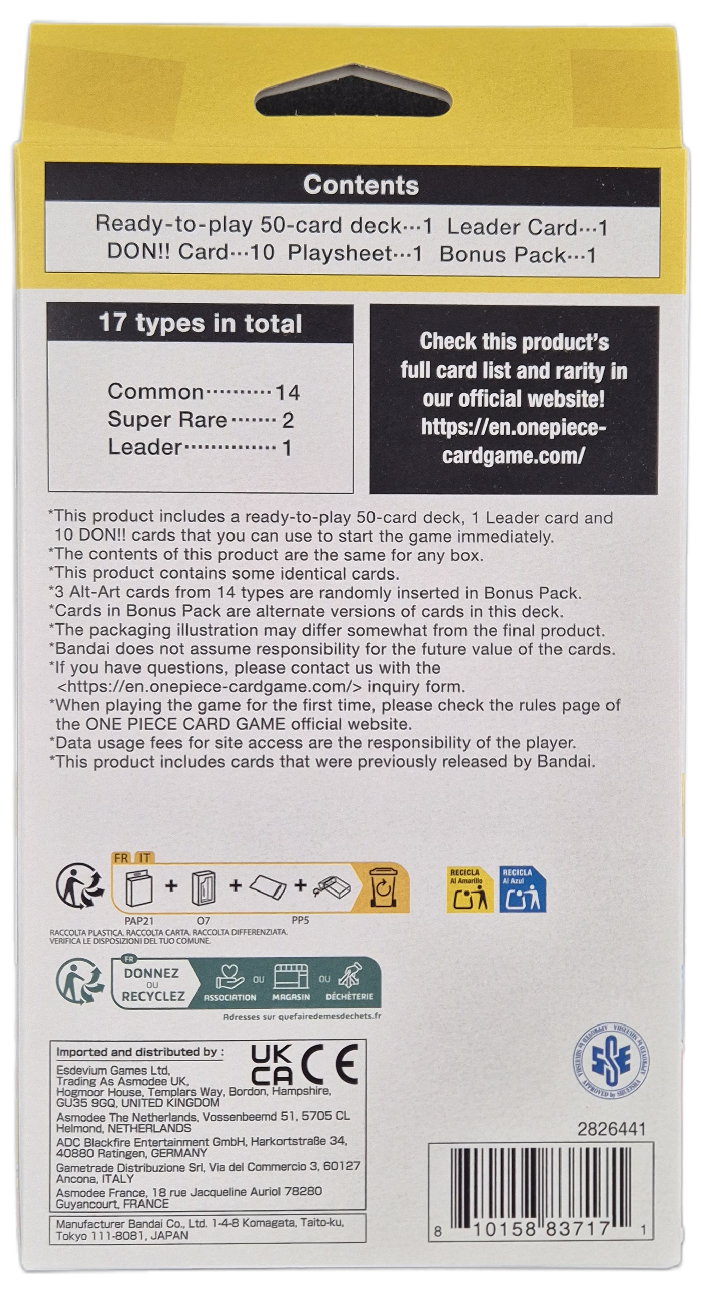 One Piece ST29 Egghead Starter Deck