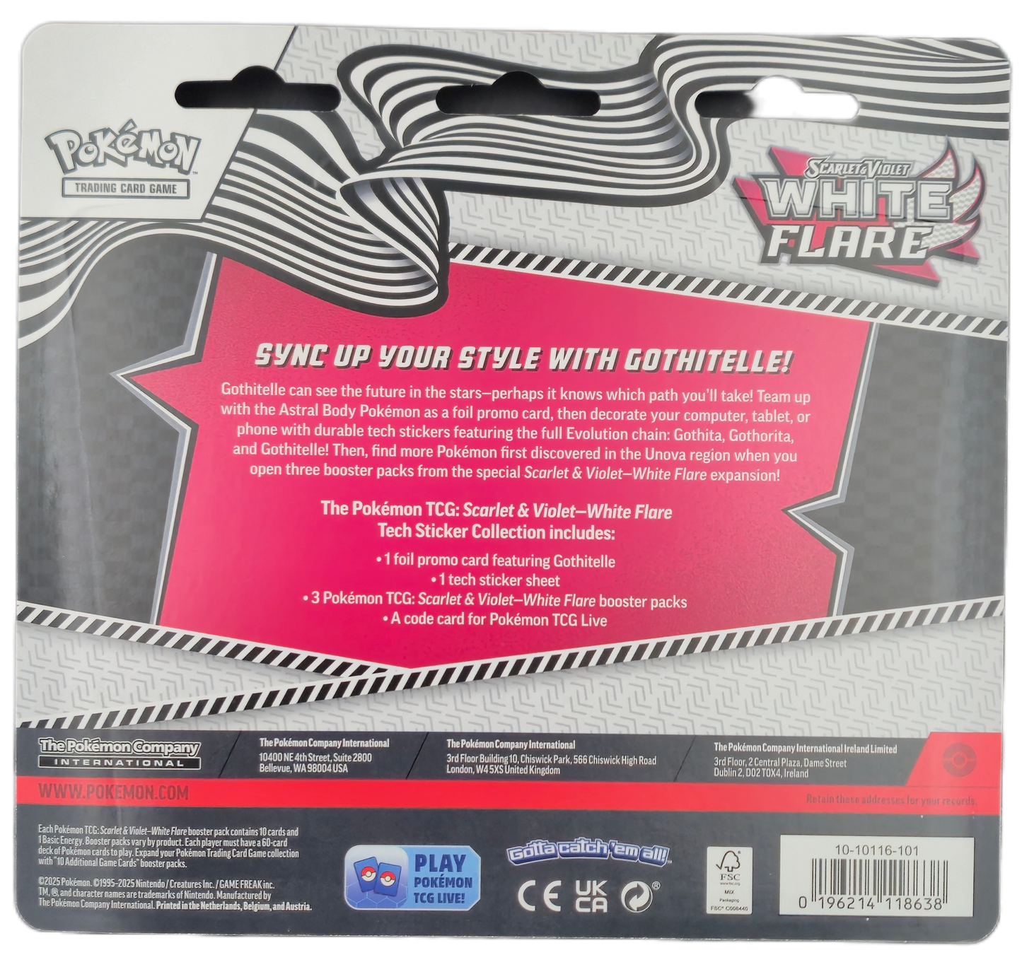 Pokémon Scarlet & Violet White Flare: Gothitelle Tech Sticker Collection