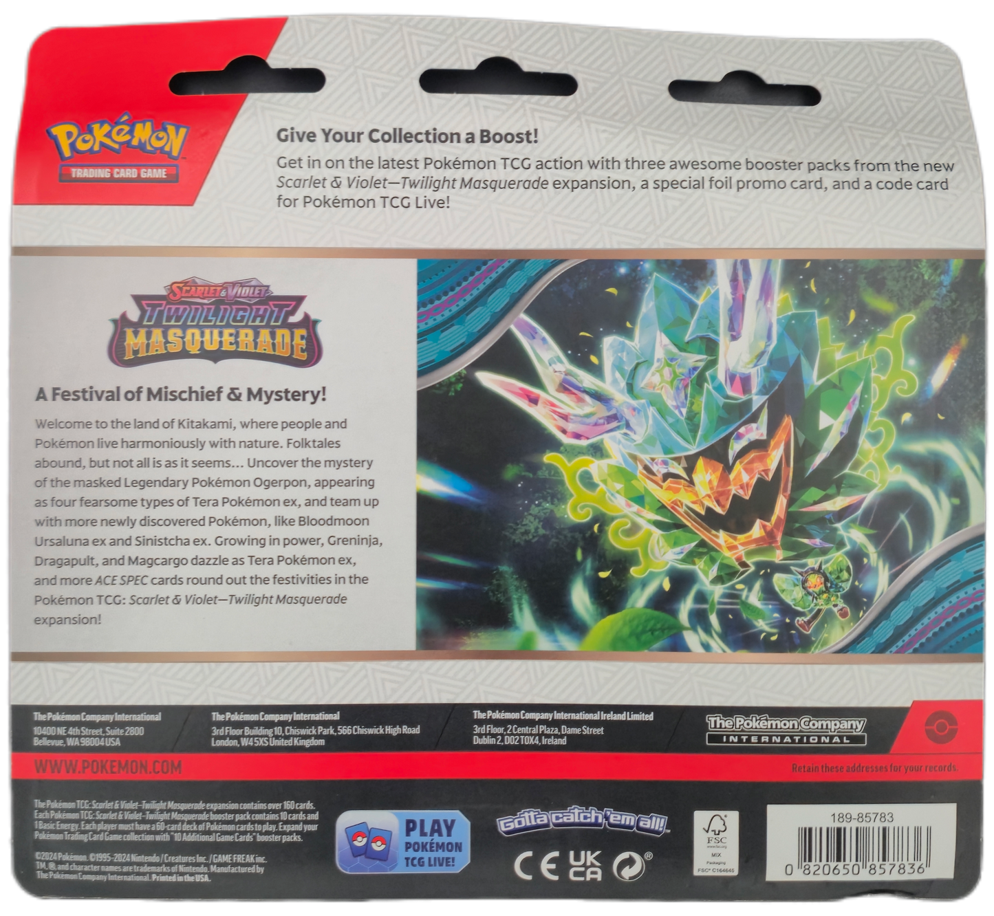 Pokémon Scarlet & Violet Twilight Masquerade 3 Pack Blister - Revavroom