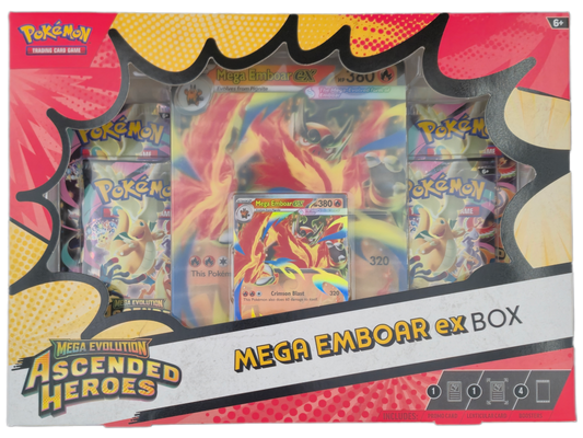 Pokémon Mega Evolution Ascended Heroes: Mega Emboar ex Box