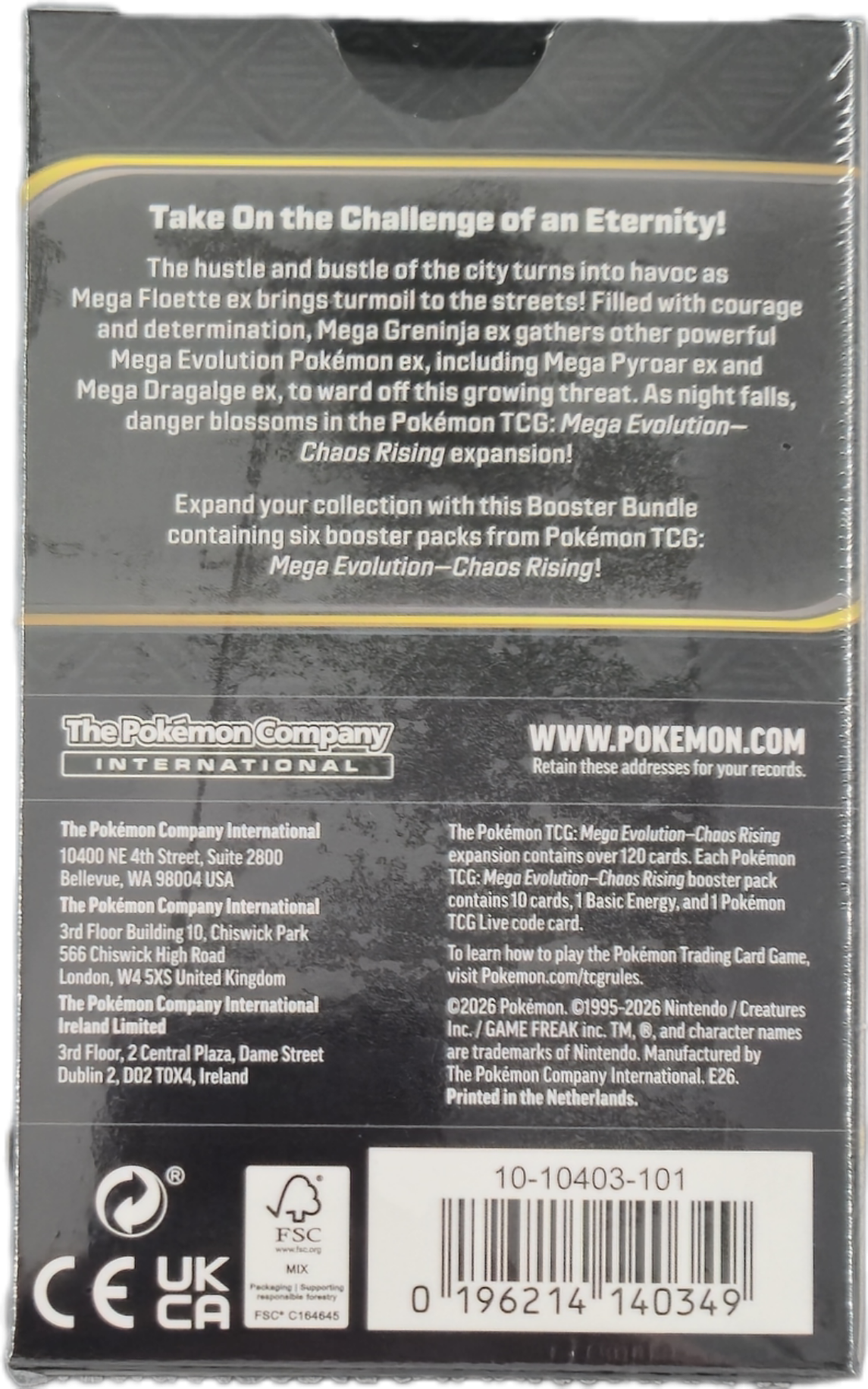 Pokémon Mega Evolution Chaos Rising Booster Bundle