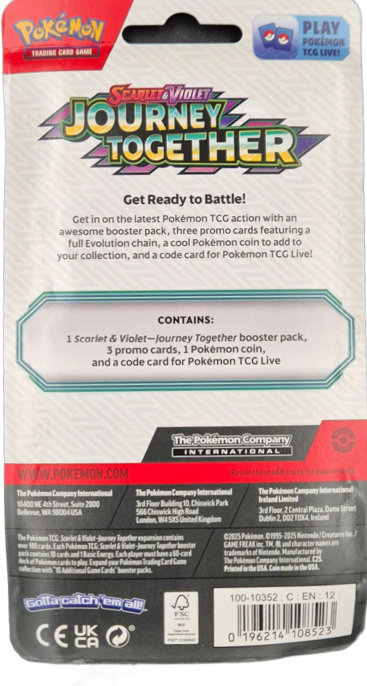 Pokémon Scarlet & Violet Journey Together Premium Checklane Blister - Rhyperior