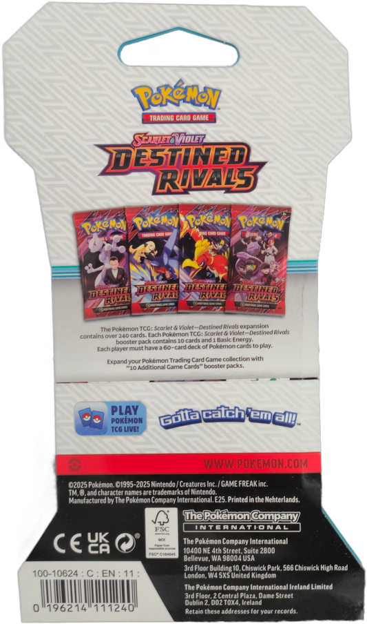 Pokémon Scarlet & Violet Destined Rivals Sleeved Booster