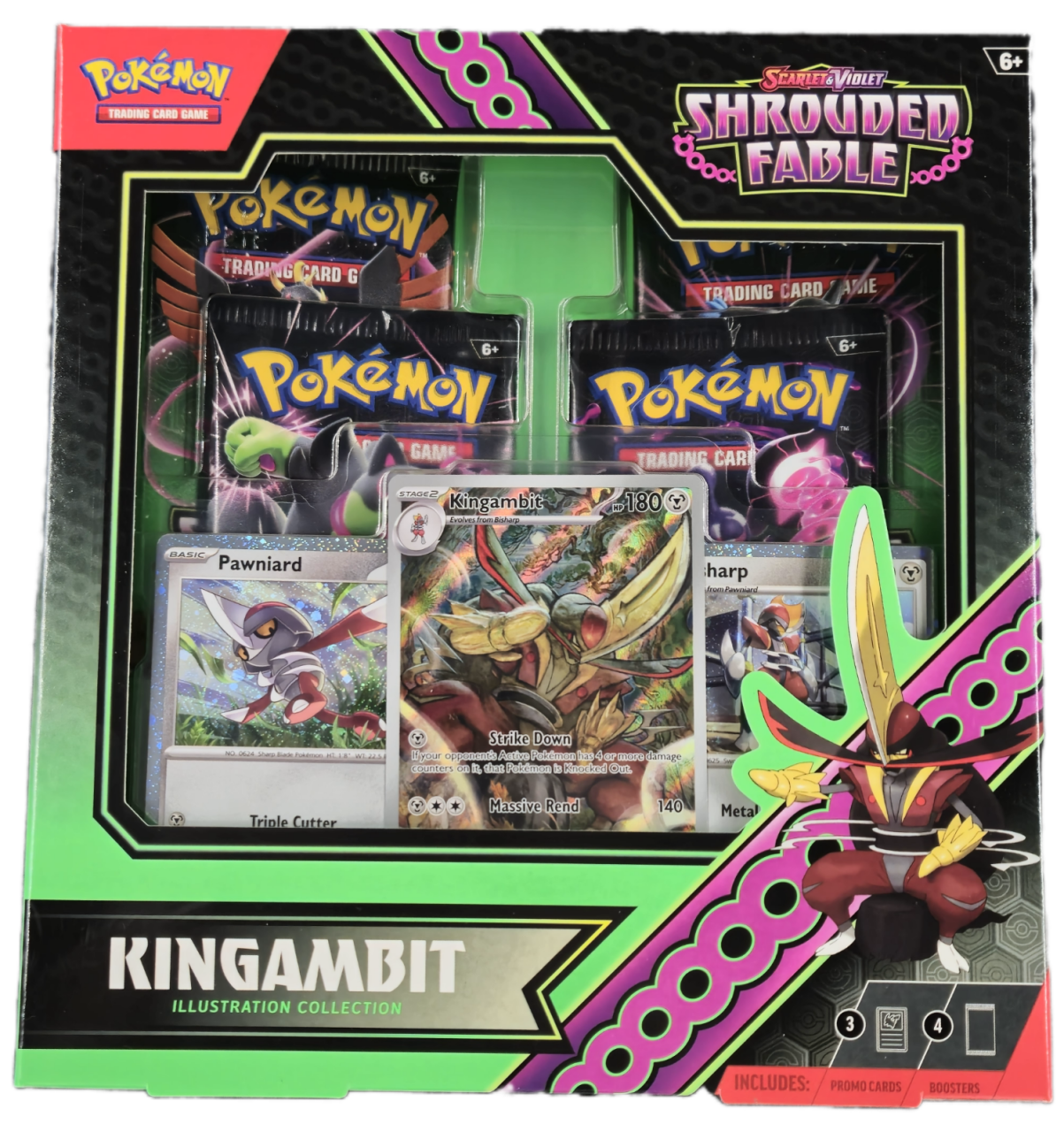 Pokémon Scarlet & Violet Shrouded Fable Illustration Rare Collection Kingambit