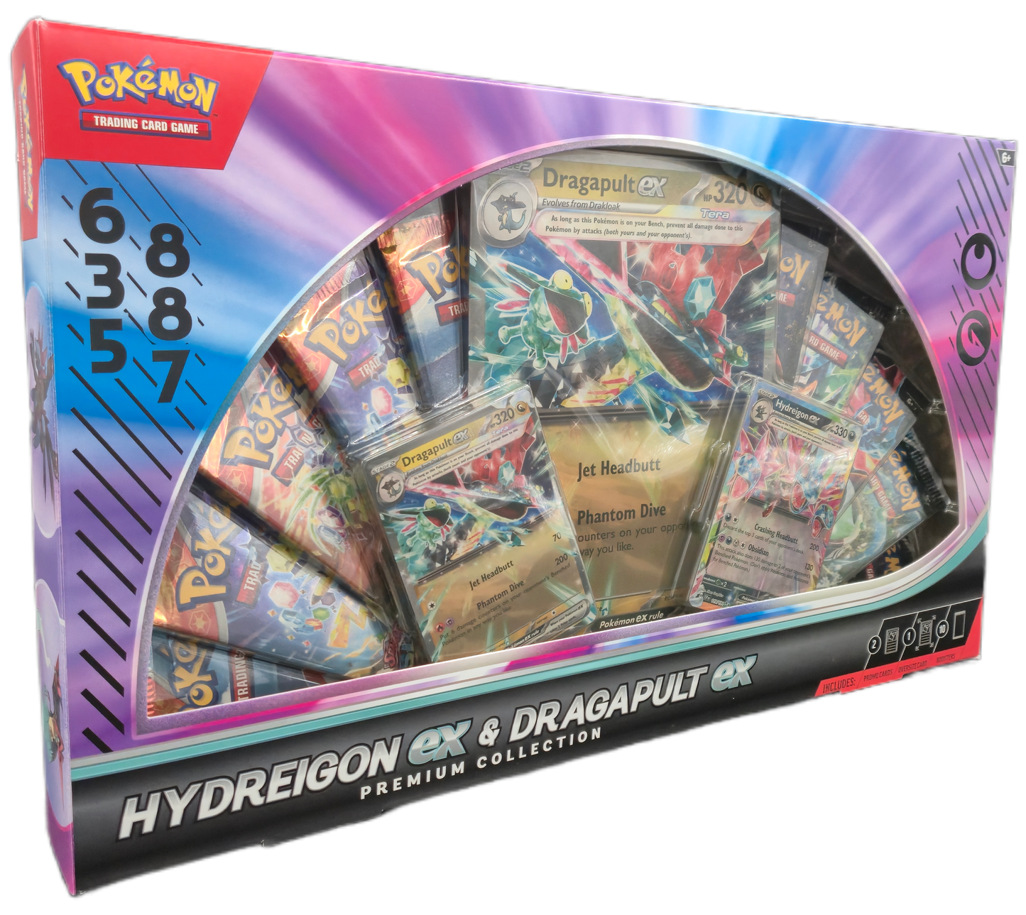 Pokémon TCG: Hydreigon ex & Dragapult ex Premium Collection Box (USA)