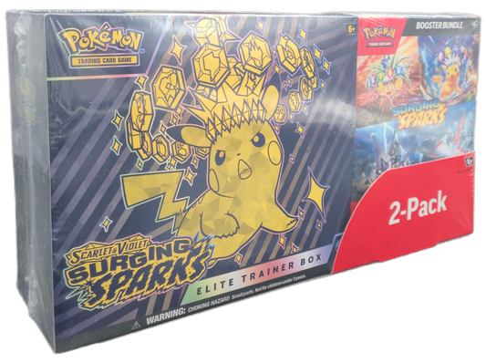 Pokémon TCG: Surging Sparks Elite Trainer Box & Booster Bundle Costco 2-Pack (USA)
