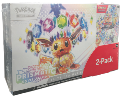 Pokémon TCG: Prismatic Evolutions Elite Trainer Box & Booster Bundle Costco 2-Pack (USA)