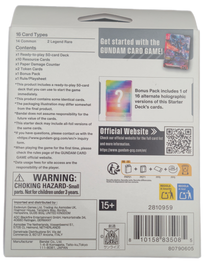 Gundam Card Game - Dual Impact Starter Deck ST-06: Clan Unity