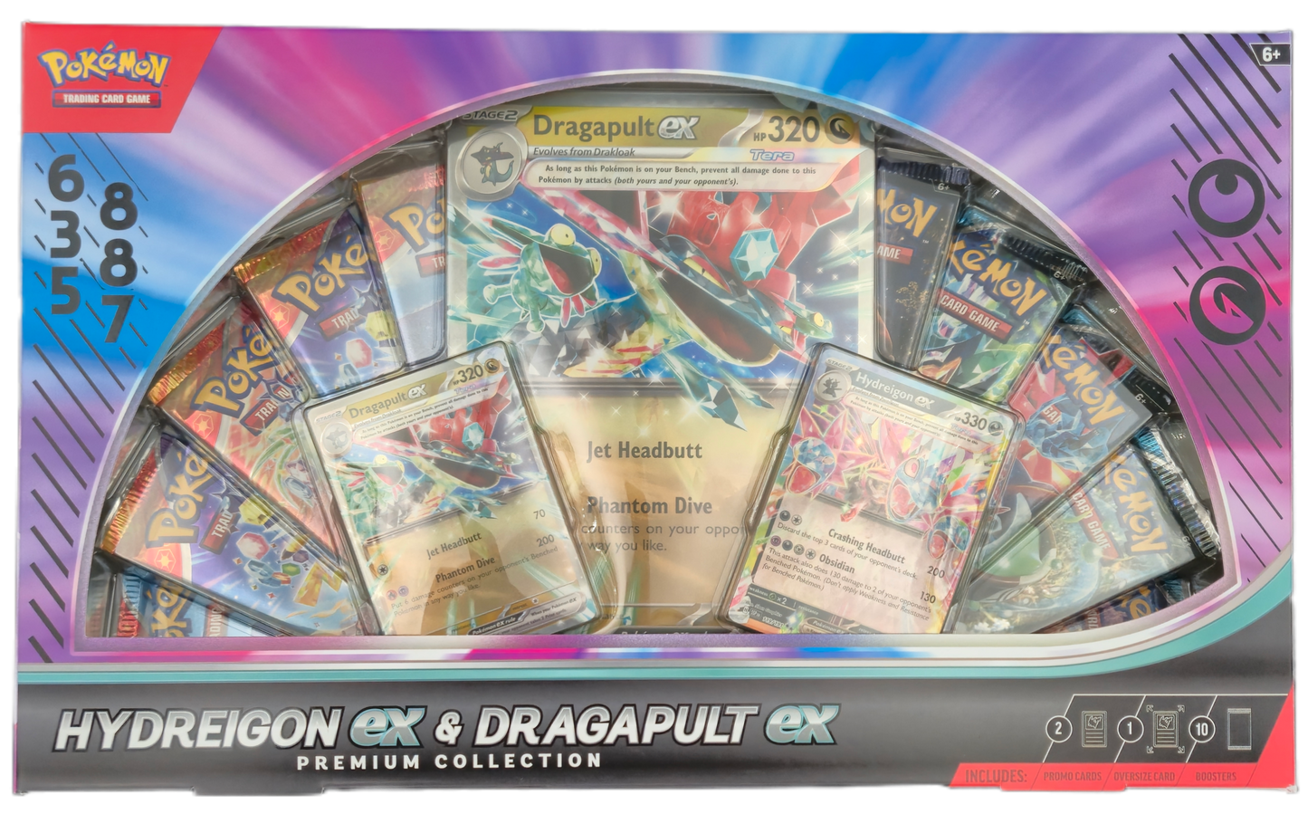 Pokémon TCG: Hydreigon ex & Dragapult ex Premium Collection Box (USA)