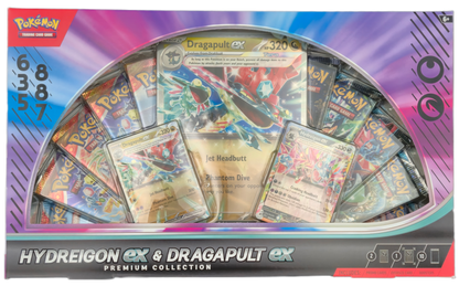 Pokémon TCG: Hydreigon ex & Dragapult ex Premium Collection Box (USA)
