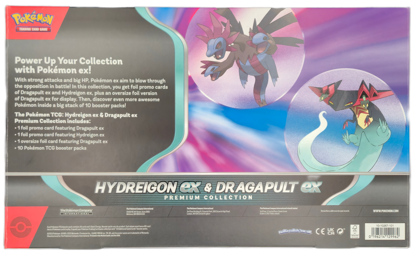 Pokémon TCG: Hydreigon ex & Dragapult ex Premium Collection Box (USA)