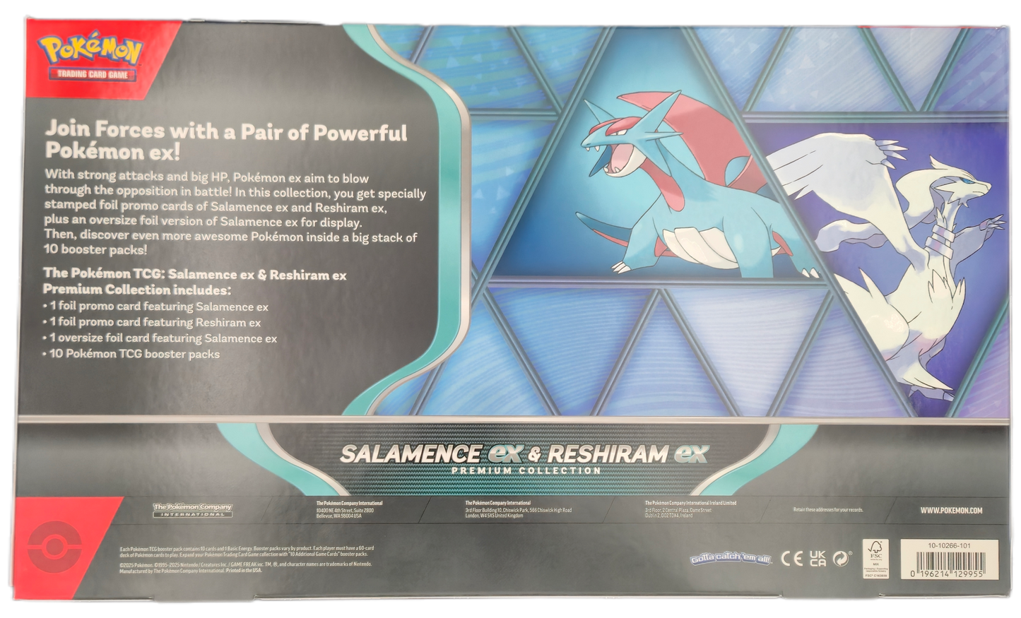 Pokémon TCG: Salamence ex & Reshiram ex Premium Collection