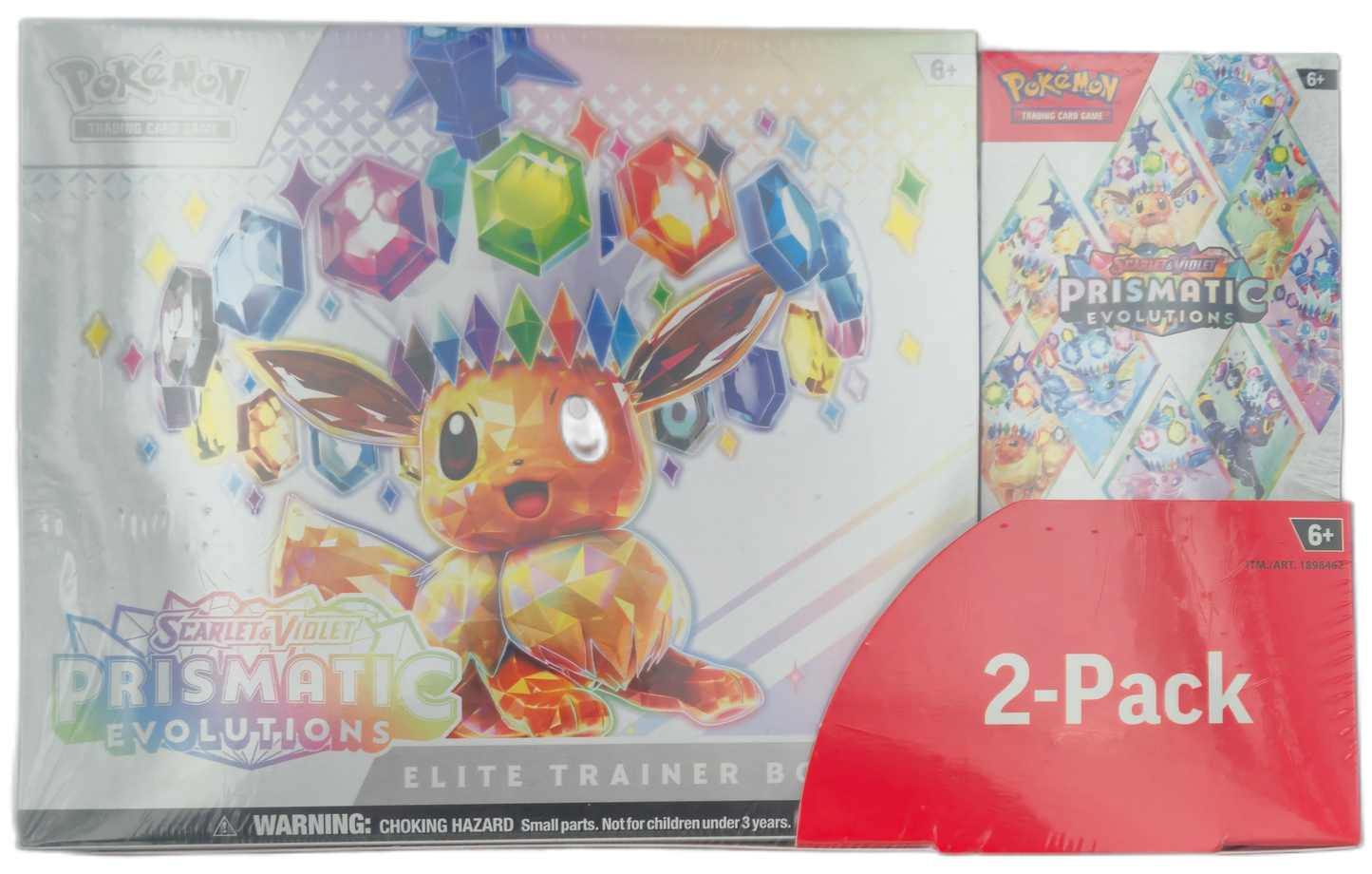 Pokémon TCG: Prismatic Evolutions Elite Trainer Box & Booster Bundle Costco 2-Pack (USA)