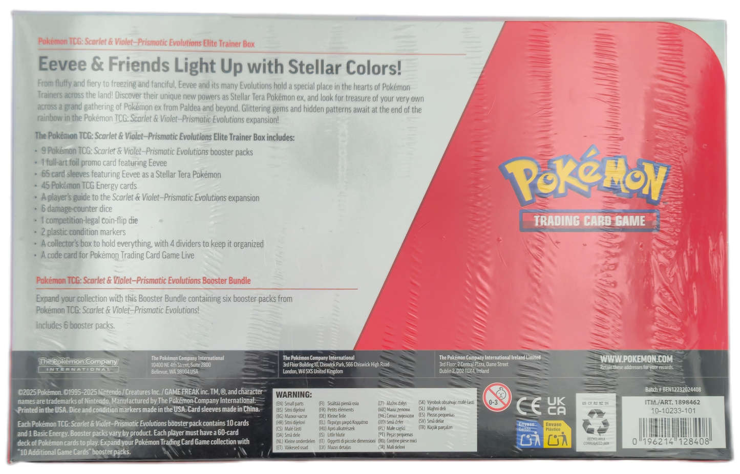 Pokémon TCG: Prismatic Evolutions Elite Trainer Box & Booster Bundle Costco 2-Pack (USA)