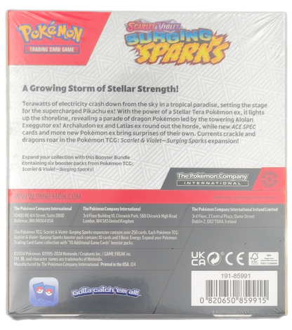 Surging Sparks Booster Bundle Pokémon Center Version