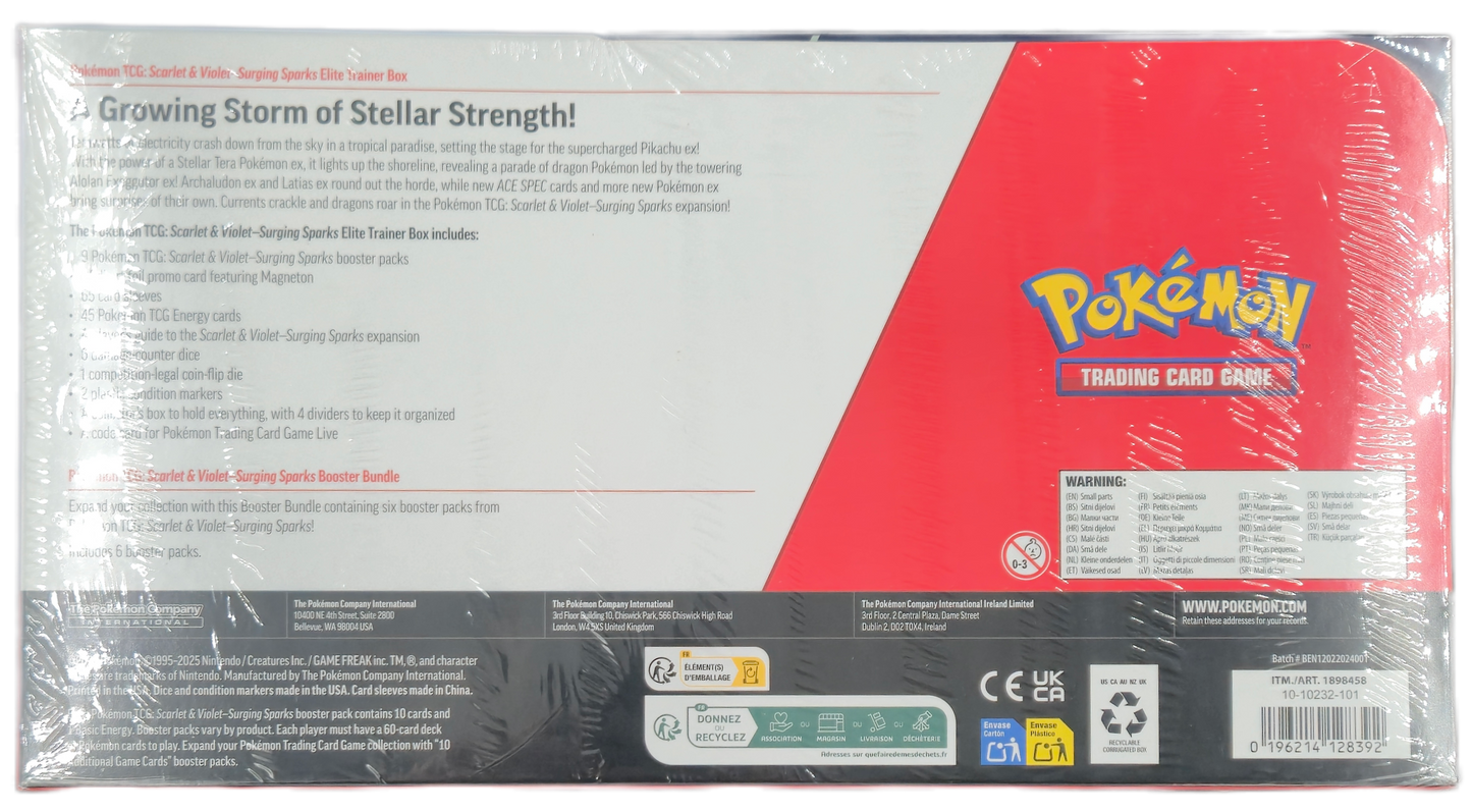 Pokémon TCG: Surging Sparks Elite Trainer Box & Booster Bundle Costco 2-Pack (USA)