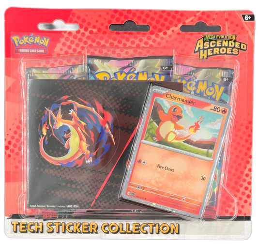 Pokémon Mega Evolution Ascended Heroes: Charmander Tech Sticker Collection