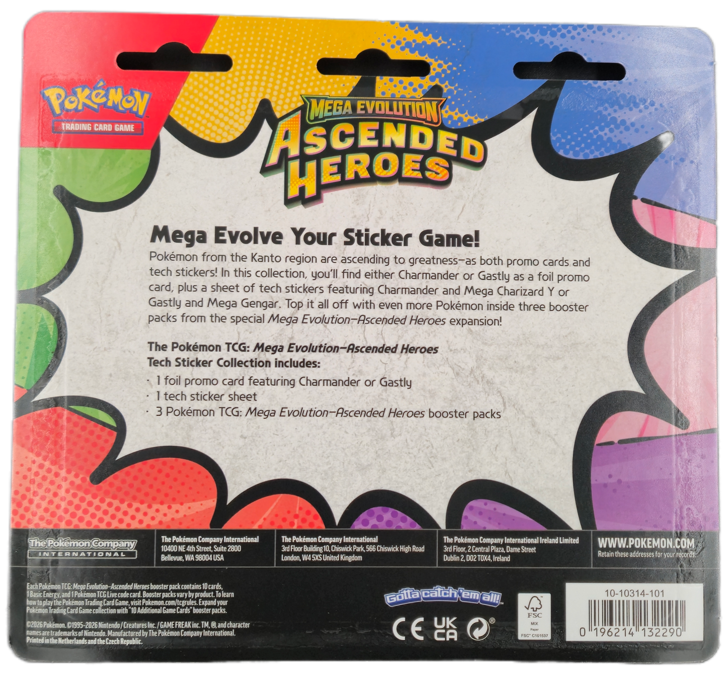 Pokémon Mega Evolution Ascended Heroes: Charmander Tech Sticker Collection
