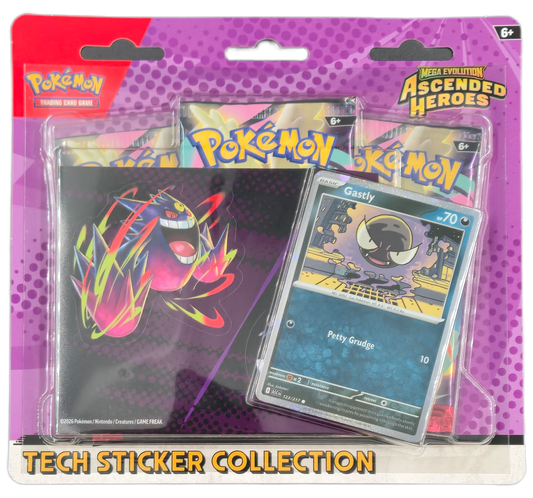 Pokémon Mega Evolution Ascended Heroes: Gastly Tech Sticker Collection