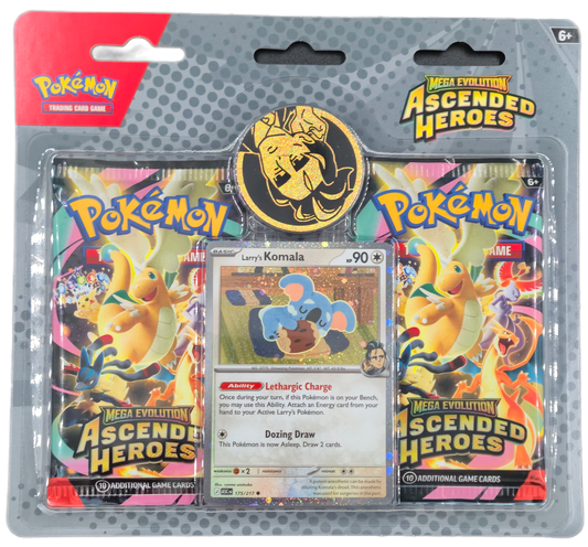Pokémon Mega Evolution Ascended Heroes: Larry's Komala 2-Pack Blister