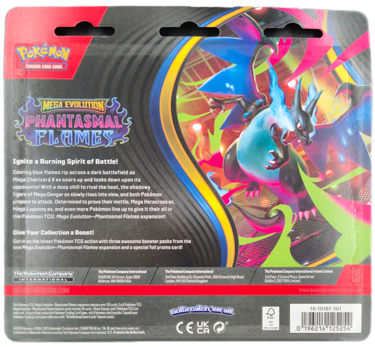 Pokémon Mega Evolution Phantasmal Flames 3-Pack Blister - Weavile