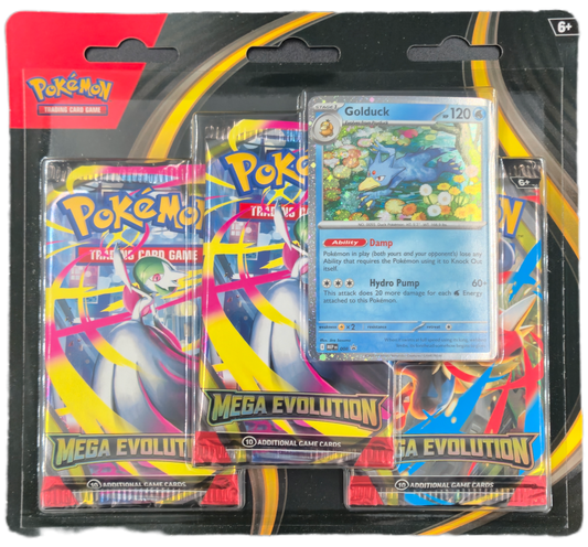 Pokémon Mega Evolution 3-Pack Blister - Golduck