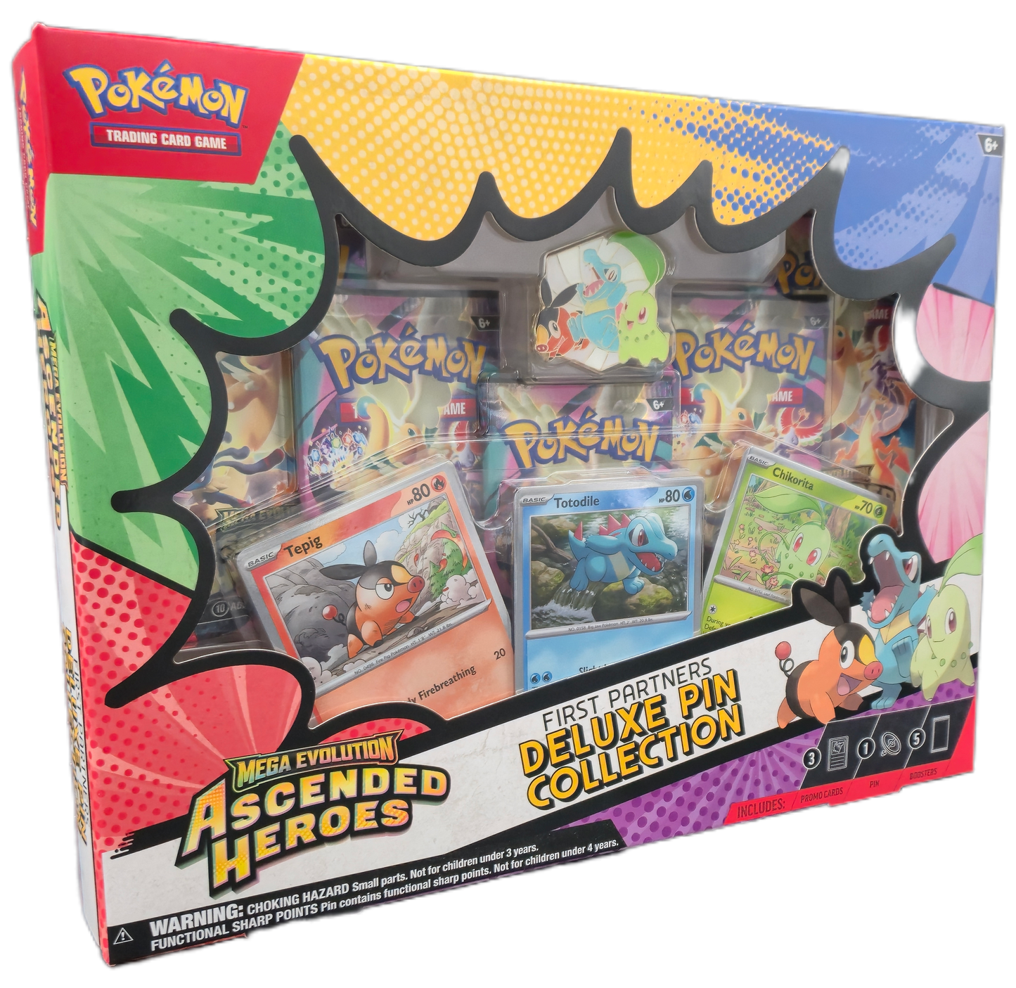 Pokémon Mega Evolution Ascended Heroes: First Partners Deluxe Pin Collection