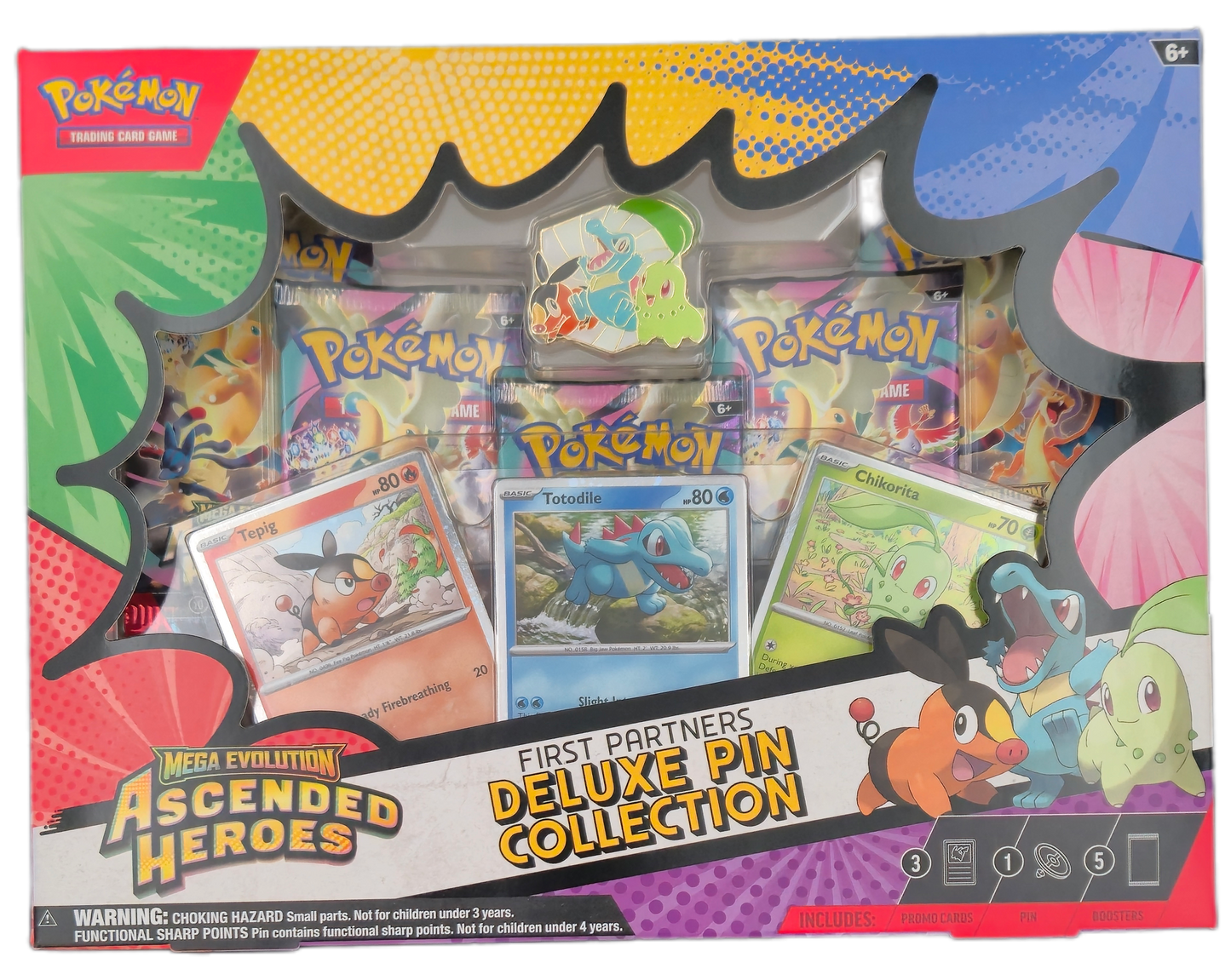 Pokémon Mega Evolution Ascended Heroes: First Partners Deluxe Pin Collection