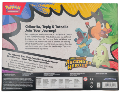 Pokémon Mega Evolution Ascended Heroes: First Partners Deluxe Pin Collection