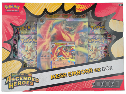 Pokémon Mega Evolution Ascended Heroes: Mega Emboar ex Box