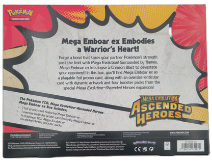 Pokémon Mega Evolution Ascended Heroes: Mega Emboar ex Box