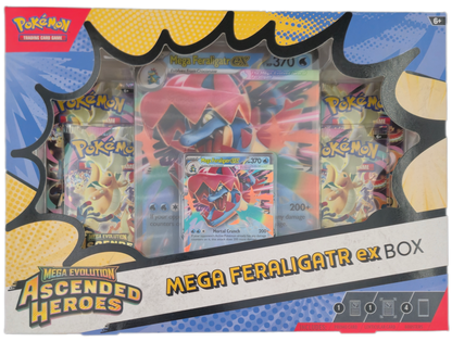 Pokémon Mega Evolution Ascended Heroes: Mega Feraligatr ex Box