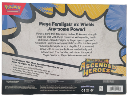 Pokémon Mega Evolution Ascended Heroes: Mega Feraligatr ex Box