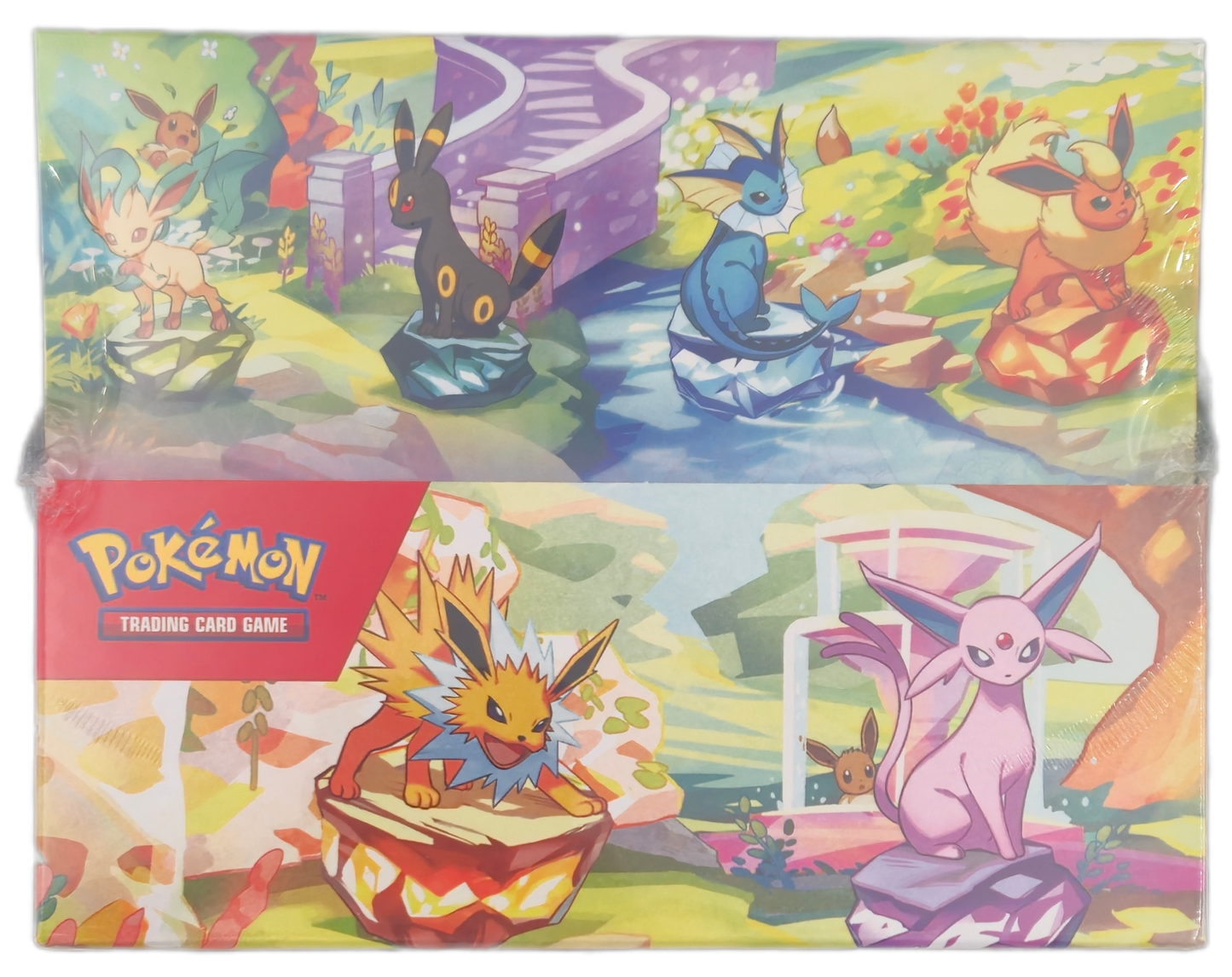 Pokémon Scarlet & Violet Prismatic Evolutions Mini Tin Display