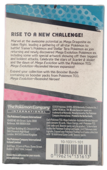 Pokémon Mega Evolution Ascended Heroes Booster Bundle