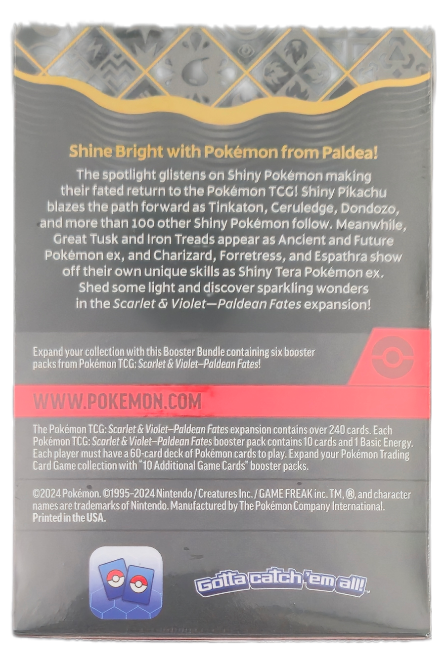 Pokémon Scarlet & Violet Paldean Fates Booster Bundle
