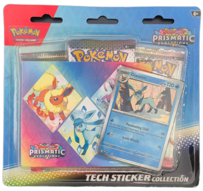 Pokémon Scarlet & Violet Prismatic Evolutions: Glaceon Tech Sticker Collection