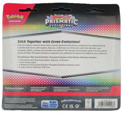 Pokémon Scarlet & Violet Prismatic Evolutions: Leafeon Tech Sticker Collection