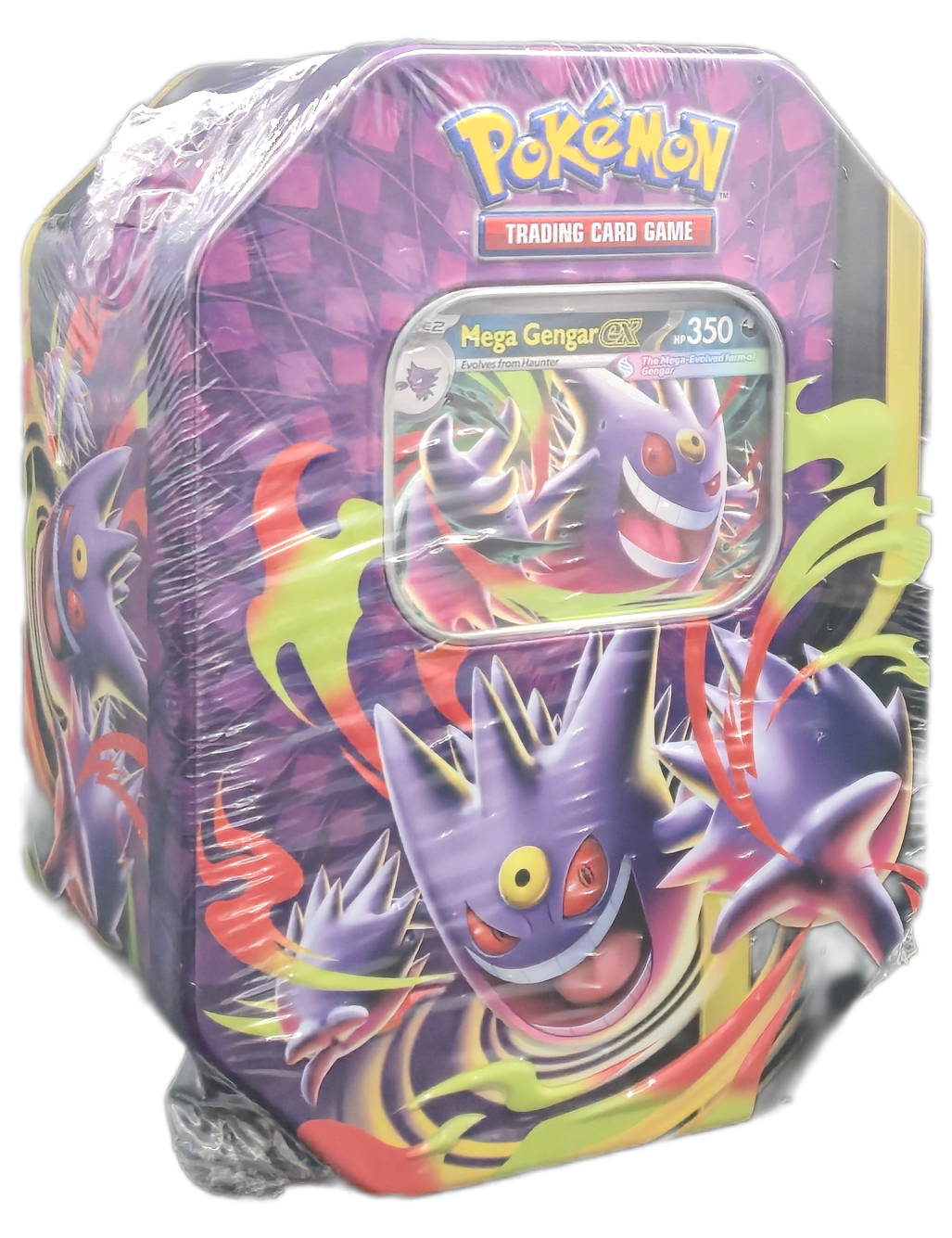 Pokémon TCG: Mega Moonlit Tins: Mega Gengar ex Tin
