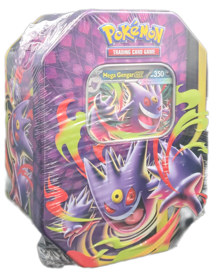 Pokémon TCG: Mega Moonlit Tins: Mega Gengar ex Tin