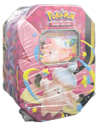 Pokémon TCG: Mega Moonlit Tins: Mega Clefable ex Tin