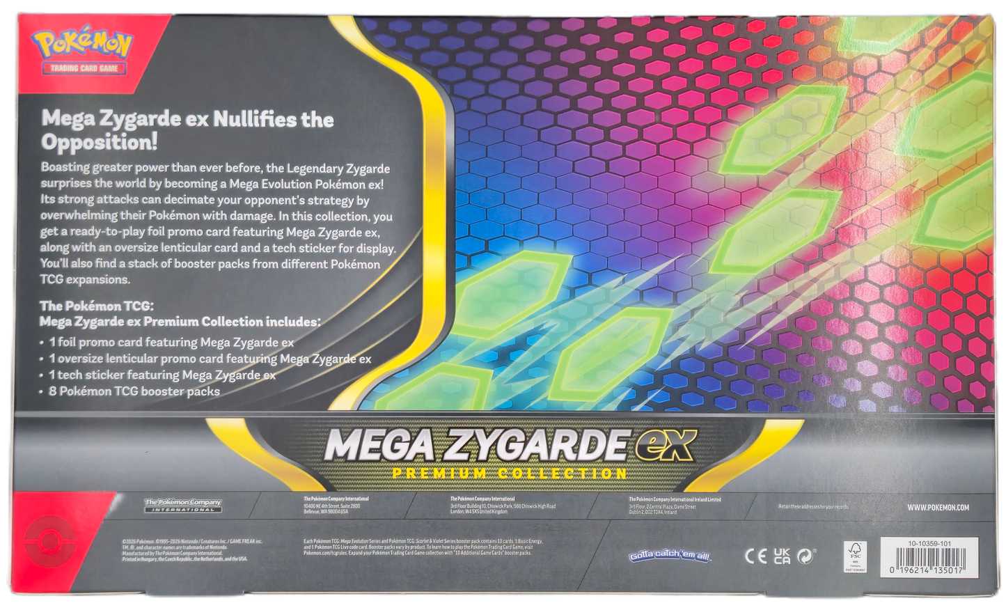 Pokémon TCG: Mega Zygarde Premium ex Box