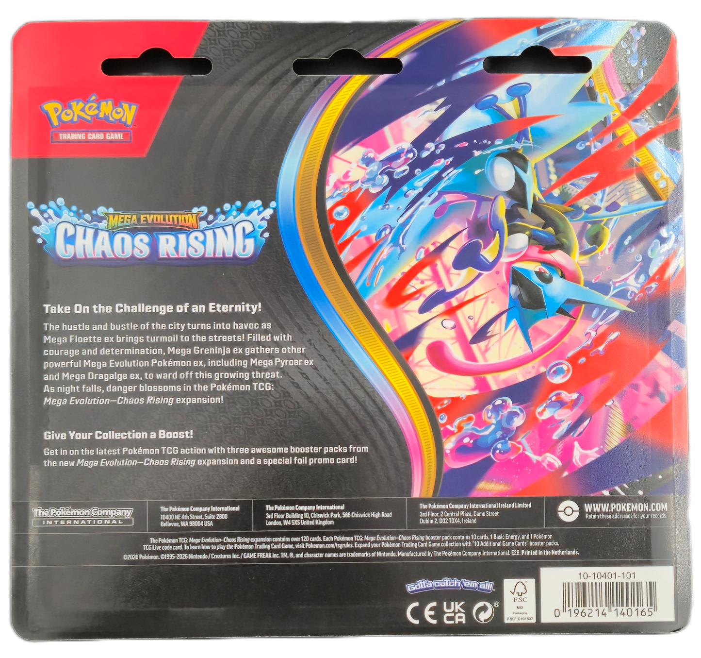 Pokémon Mega Evolution Chaos Rising: Charmeleon 3-Pack Blister