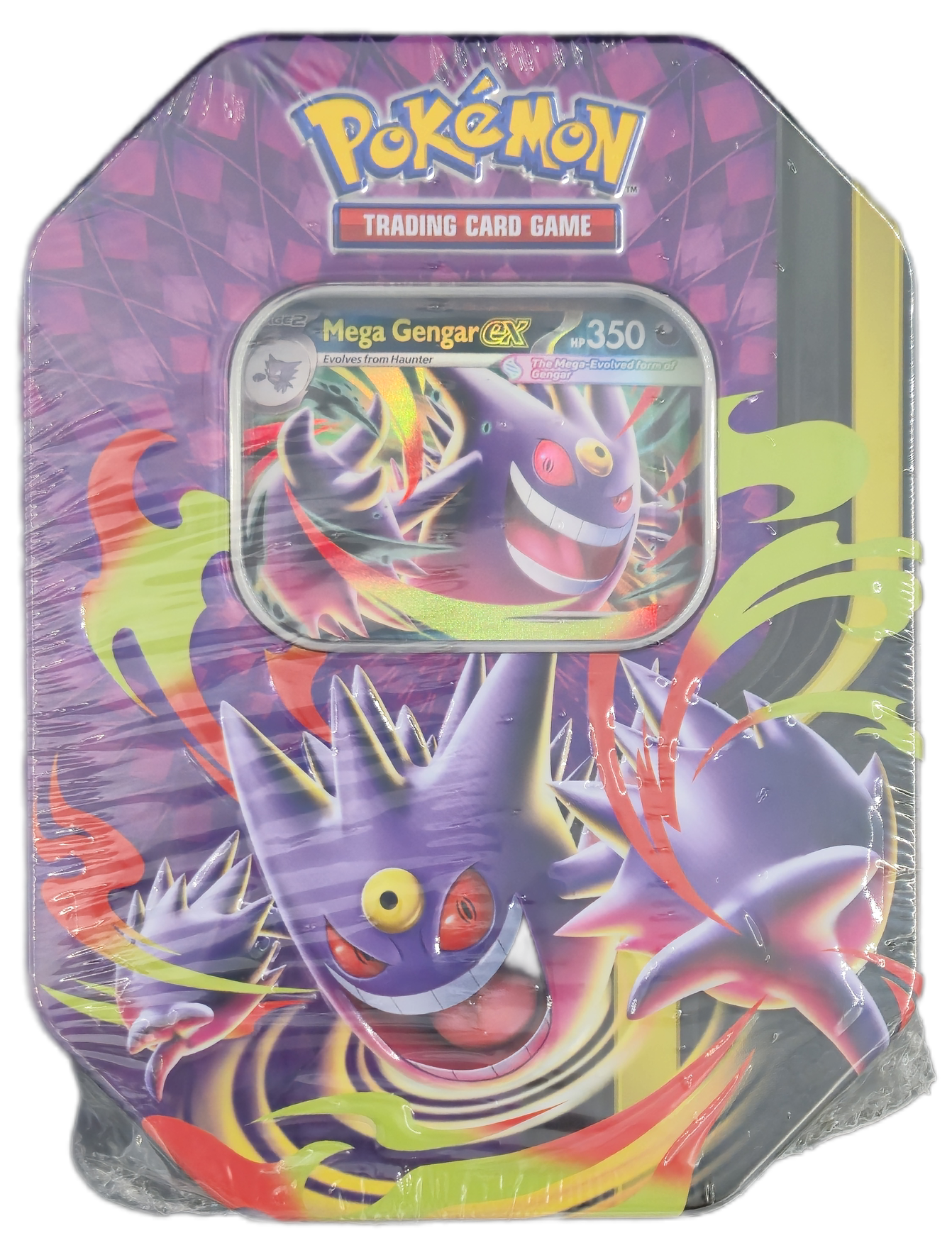 Pokémon TCG: Mega Moonlit Tins: Mega Gengar ex Tin