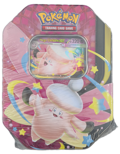 Pokémon TCG: Mega Moonlit Tins: Mega Clefable ex Tin