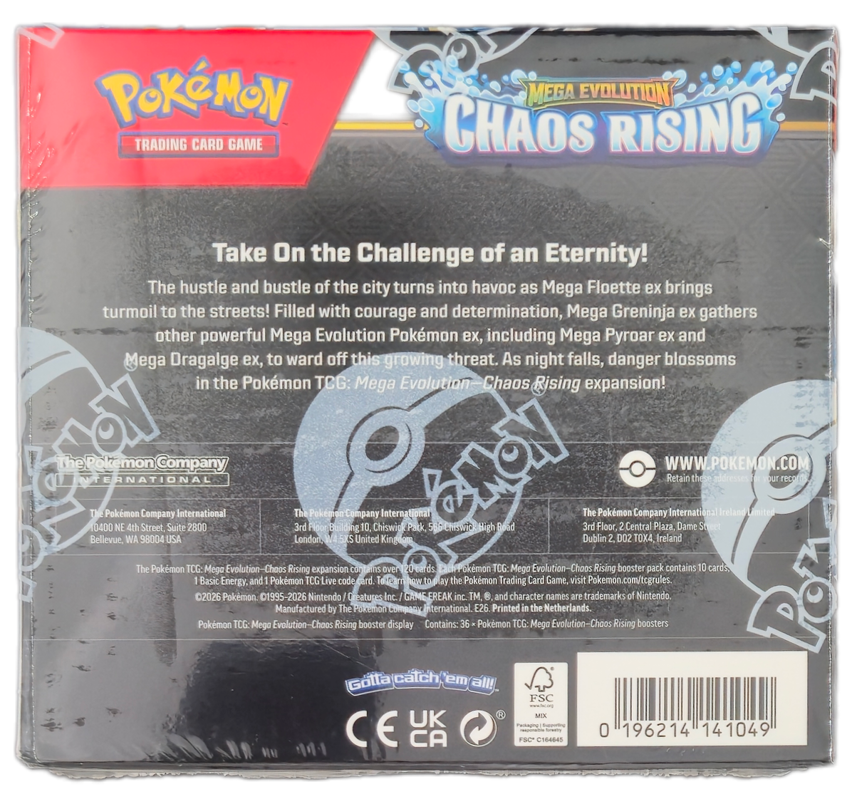 Pokémon Mega Evolution Chaos Rising Booster Box